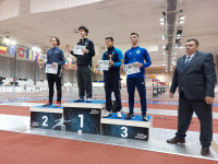 Medallists with D Sakhvadze